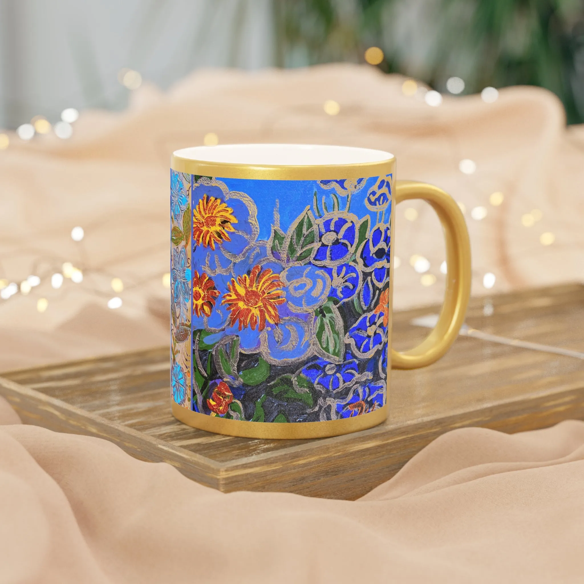 Metallic Mug (Silver\Gold) - The Happy Blues