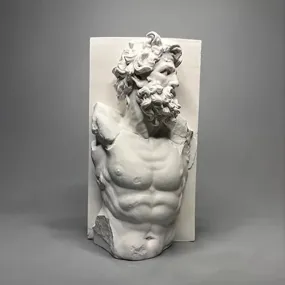 Miniature Roman Mythology Plaster Statue | European Art Ornament | Retro Sculpture for Home and Office Décor