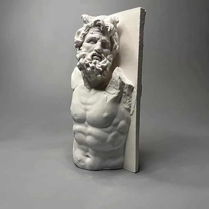 Miniature Roman Mythology Plaster Statue | European Art Ornament | Retro Sculpture for Home and Office Décor