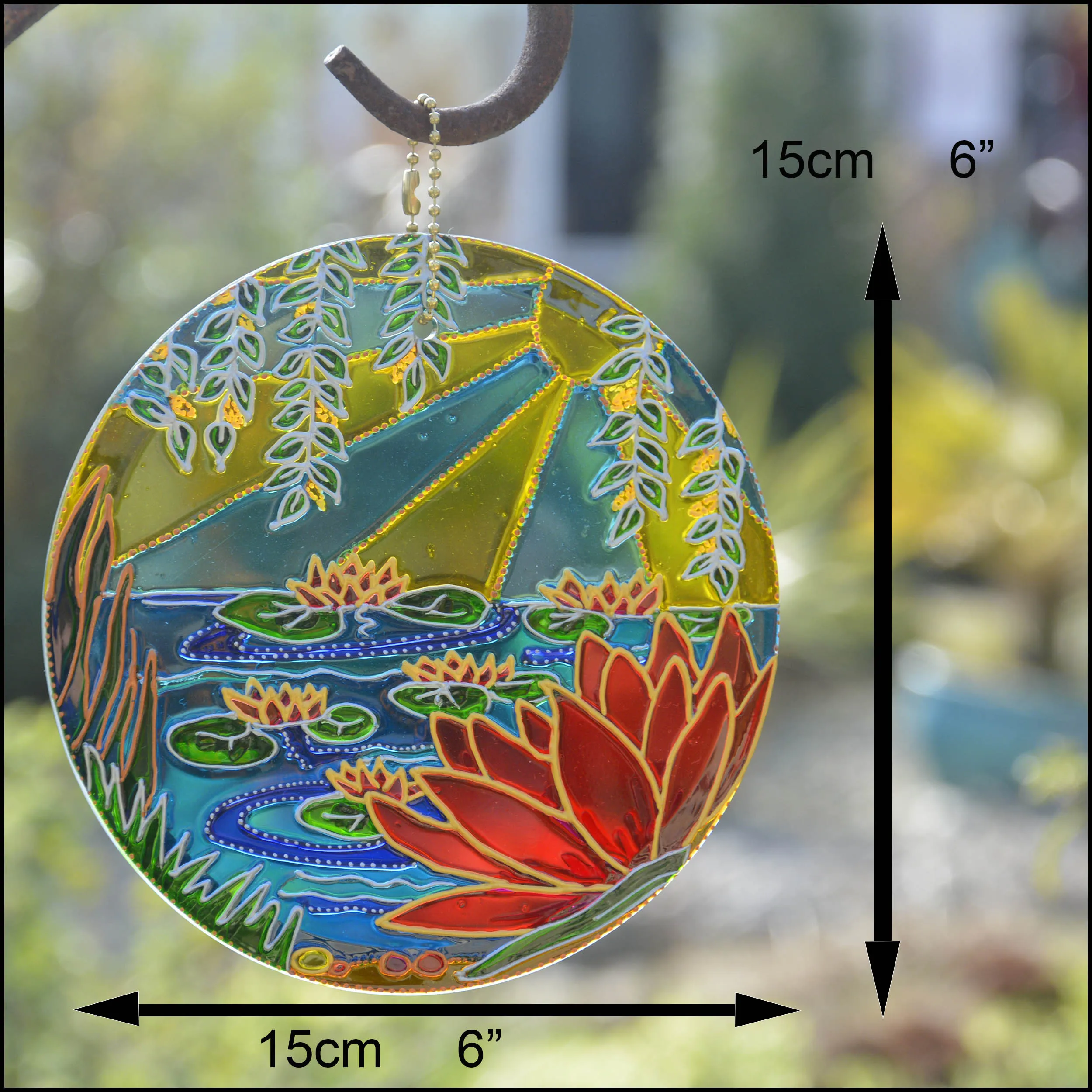 Monet Waterlilies Lake Suncatcher