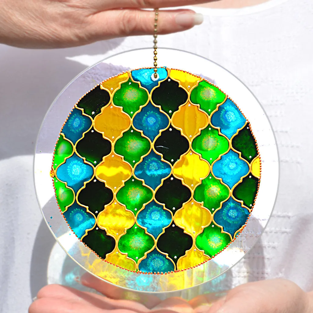 Moroccan Suncatcher - Green Yellow