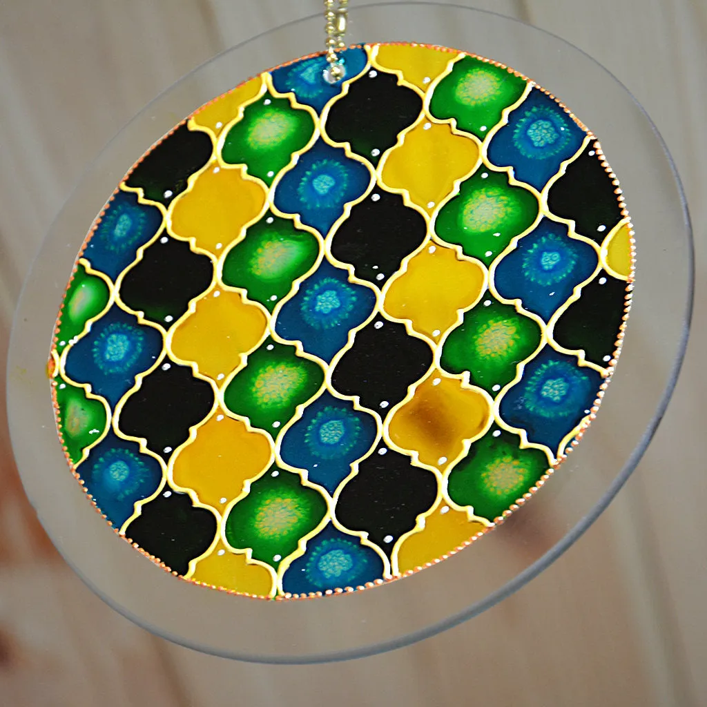 Moroccan Suncatcher - Green Yellow