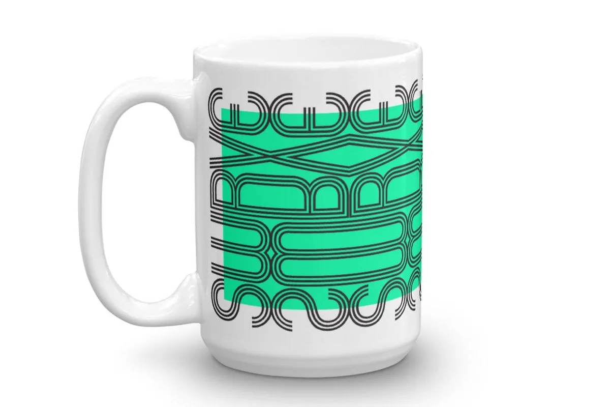 mug : MODERNE / turquoise