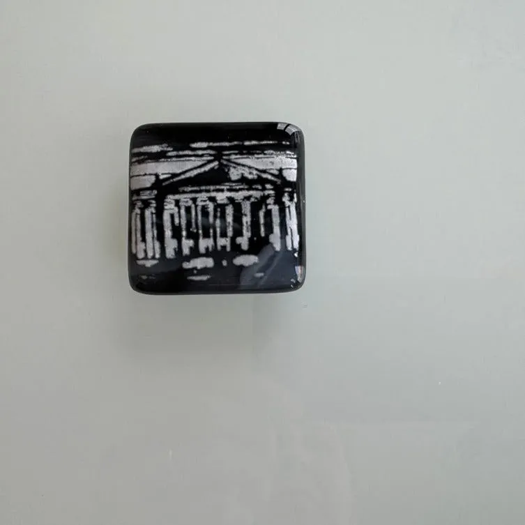 National Archives Building Fused Glass Magnet