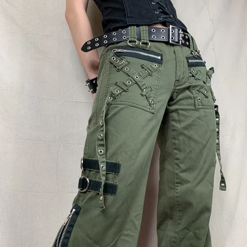 Pants Gothic Punk Baggy Vintage