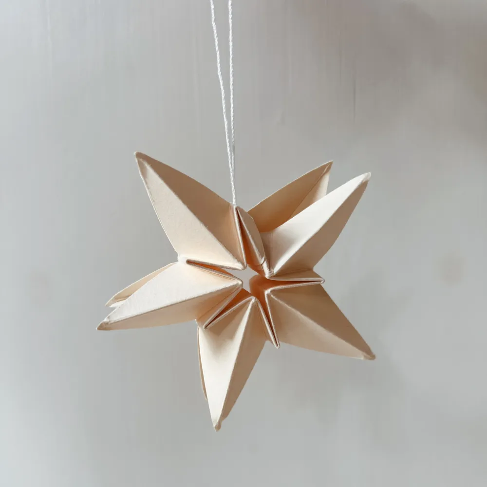 Paper stars - Hand-folded - Set of 3