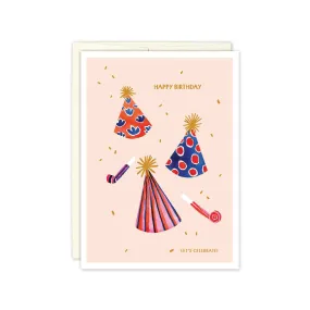 Party Hats Birthday Card