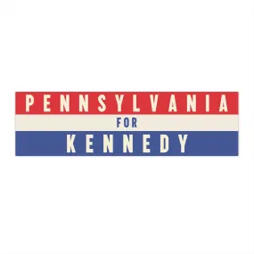 Pennsylvania for Kennedy Bumper Sticker