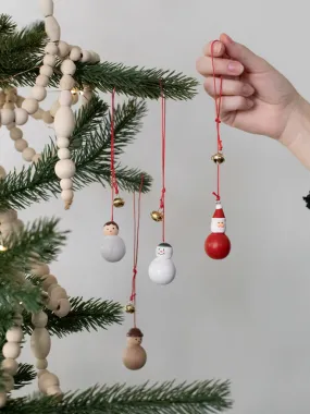 Pine Wood Jingle Ornaments