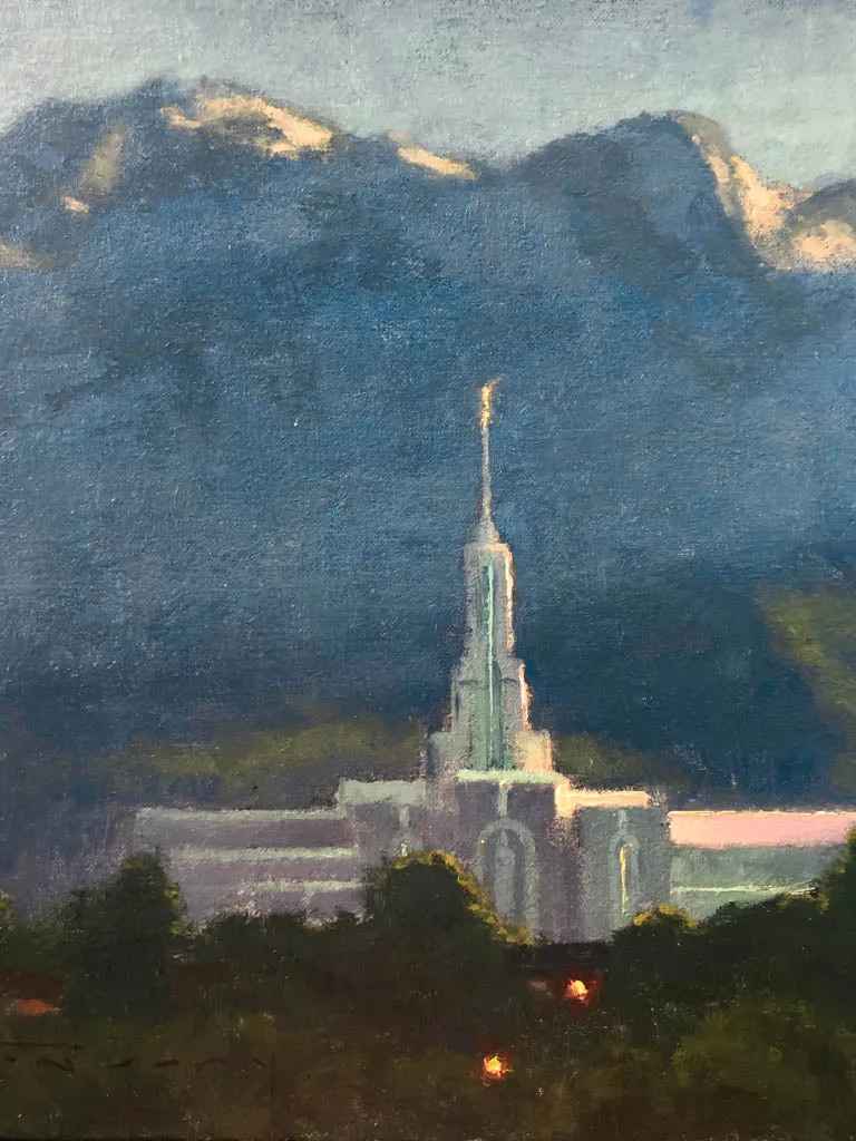 Portal Of The Spirit (Mount Timpanogos Temple) by Warren Neary