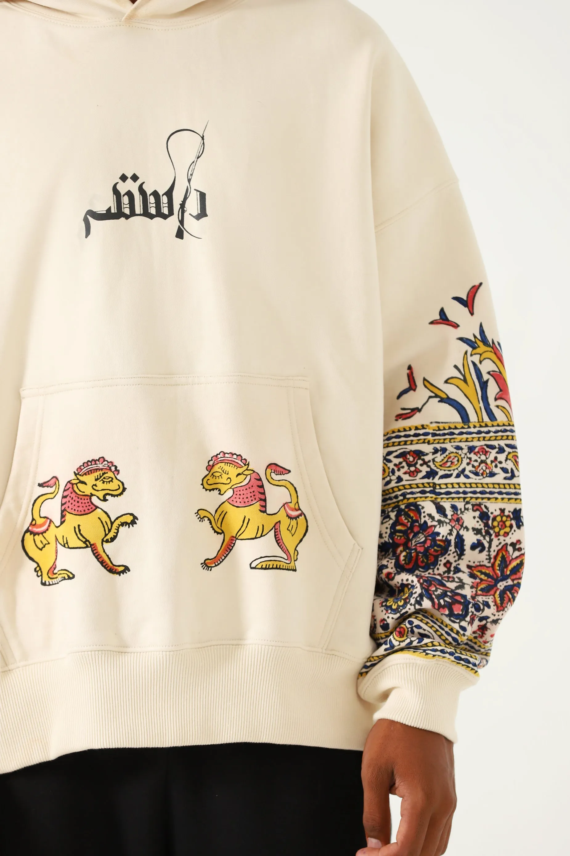 "KALAMKAAR" HAND BLOCK PRINT HOODIE V3