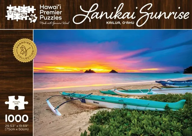 "Lanikai Sunrise" Wooden Jigsaw Puzzle