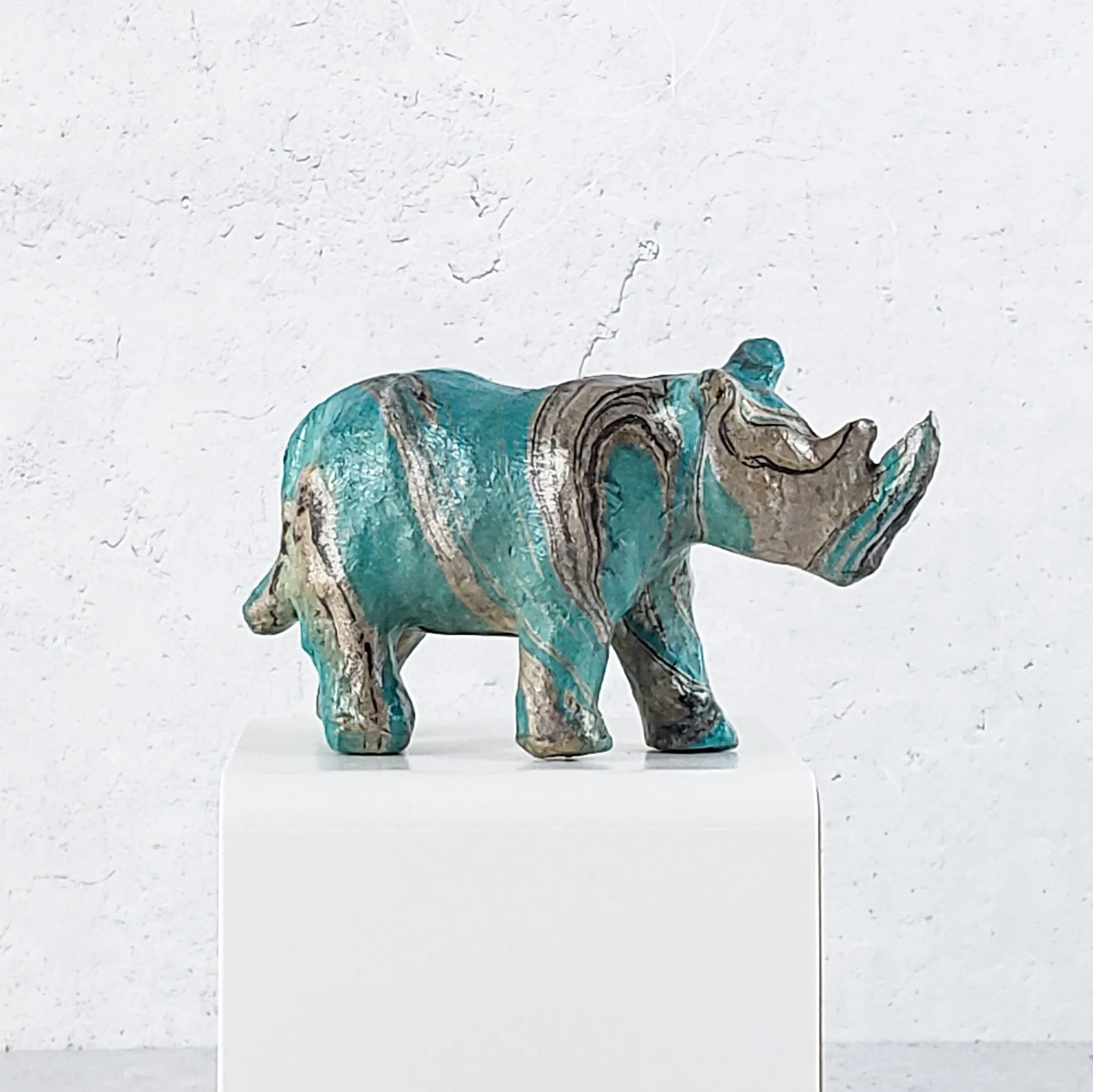 Rhino Ornament OR Figurine by Pat K. Thomas