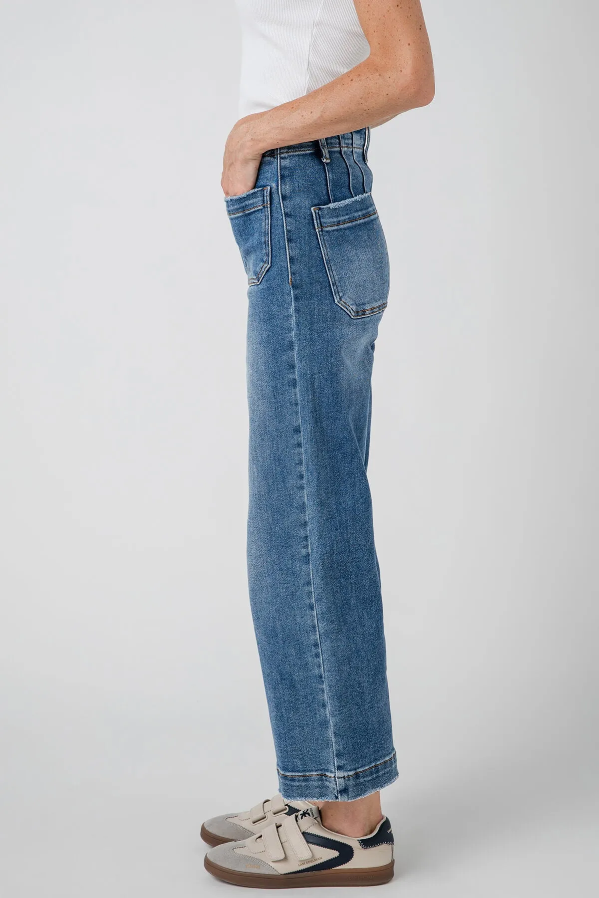 Risen Amelia Patch Pocket Cropped Trouser