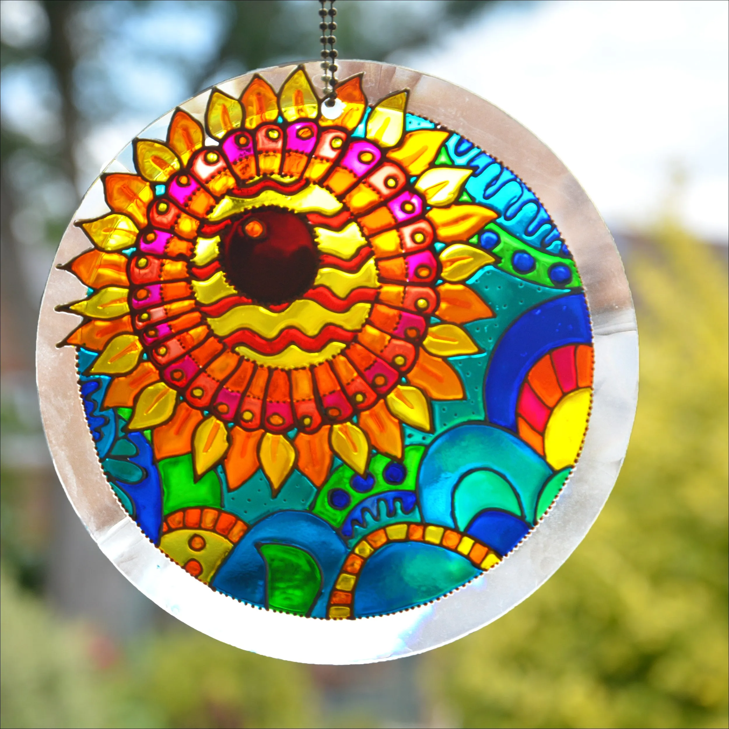 Shining Sunflower Suncatcher