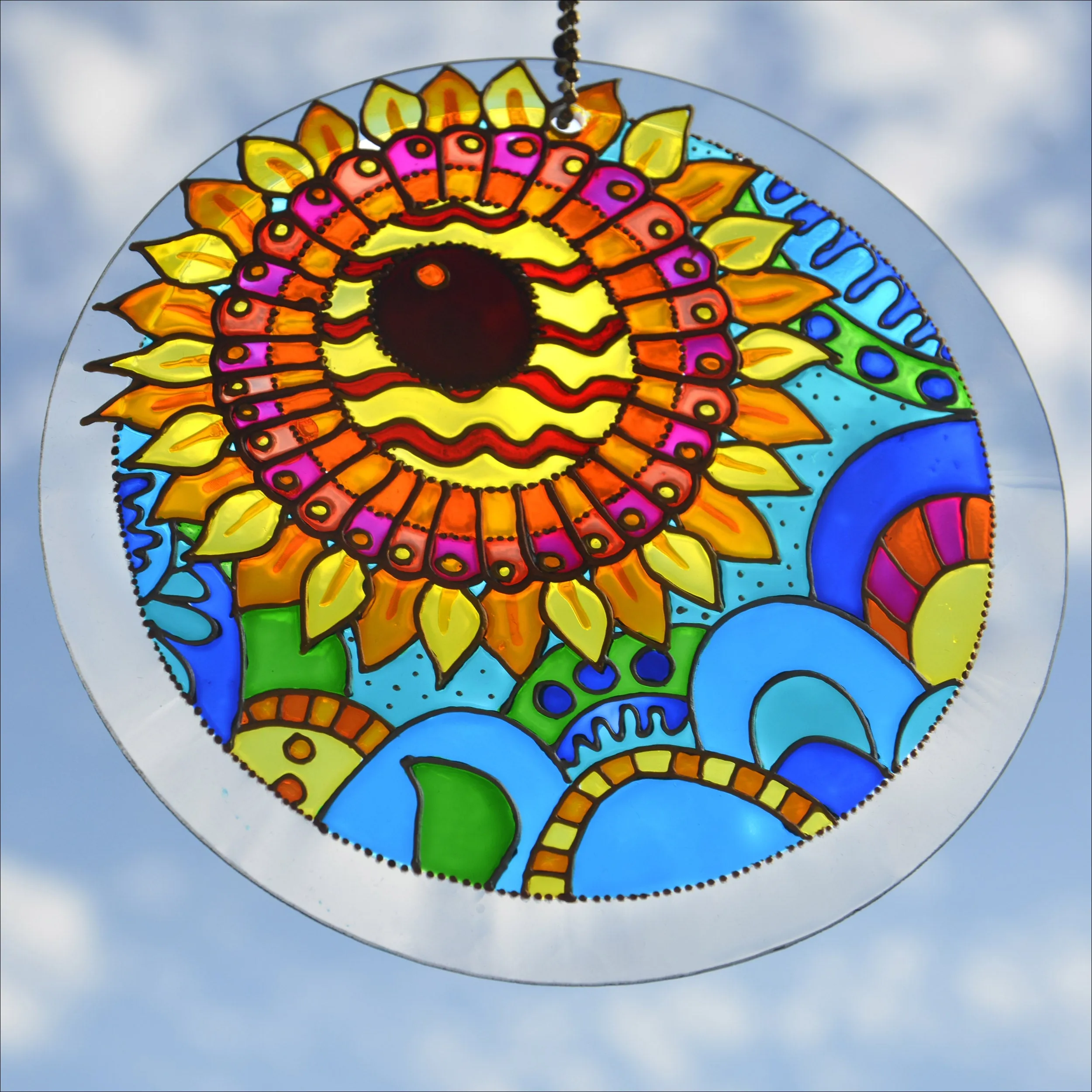 Shining Sunflower Suncatcher