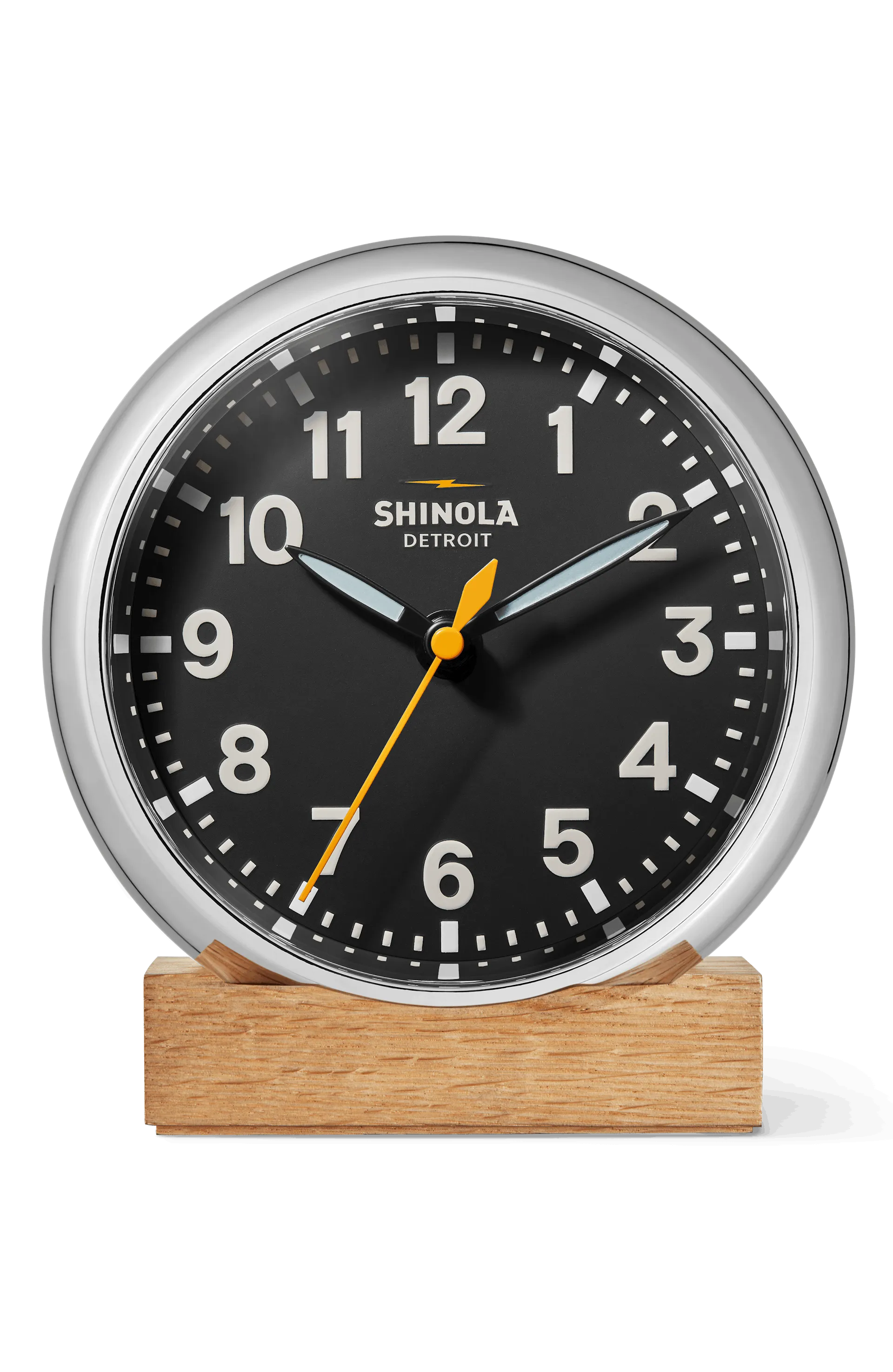 Shinola RunWell 6" Desk Clock