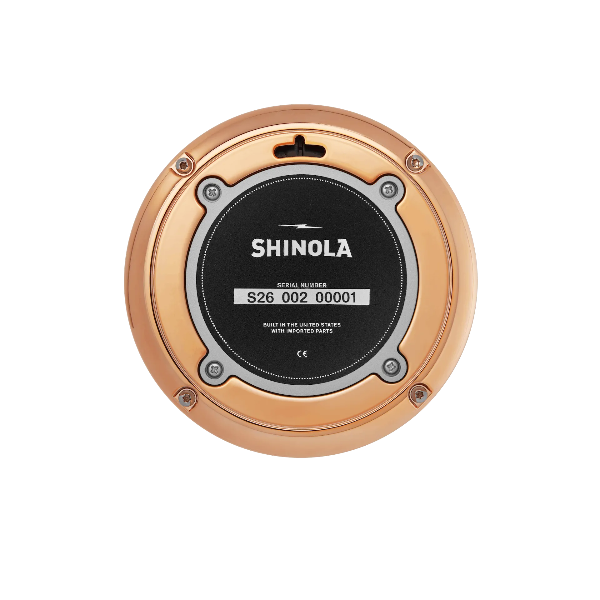 Shinola RunWell 6" Desk Clock