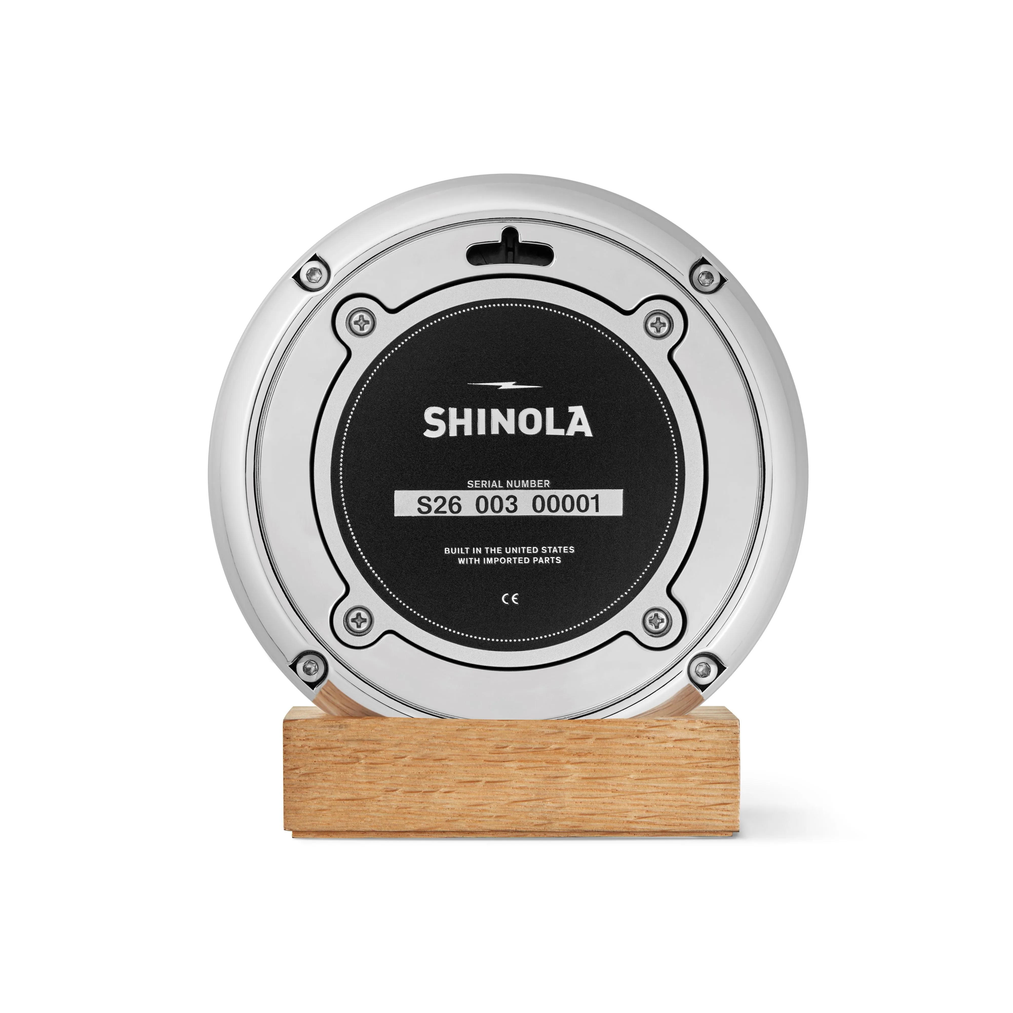 Shinola RunWell 6" Desk Clock