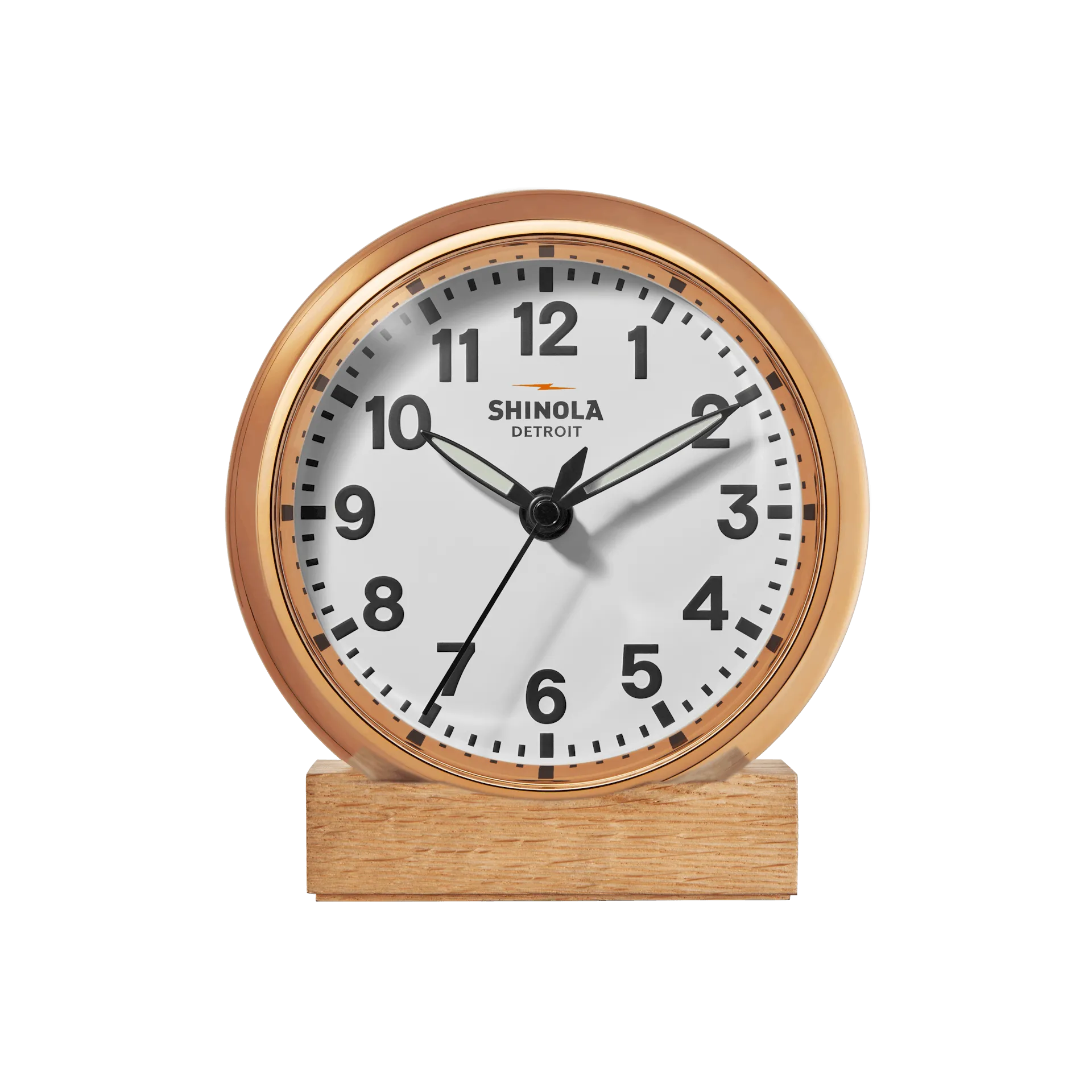 Shinola RunWell 6" Desk Clock