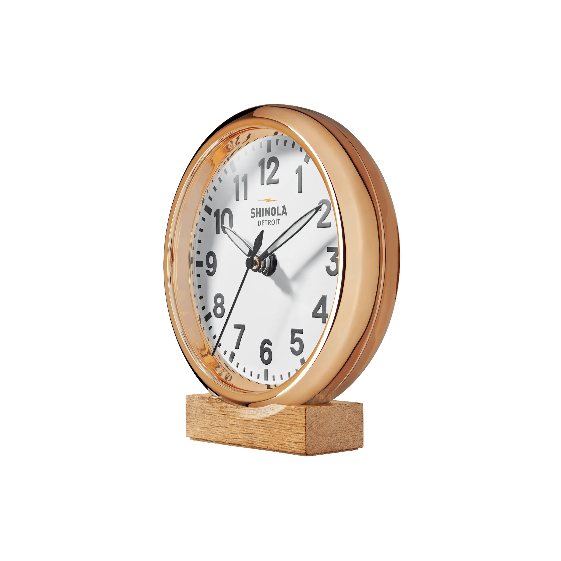 Shinola RunWell 6" Desk Clock