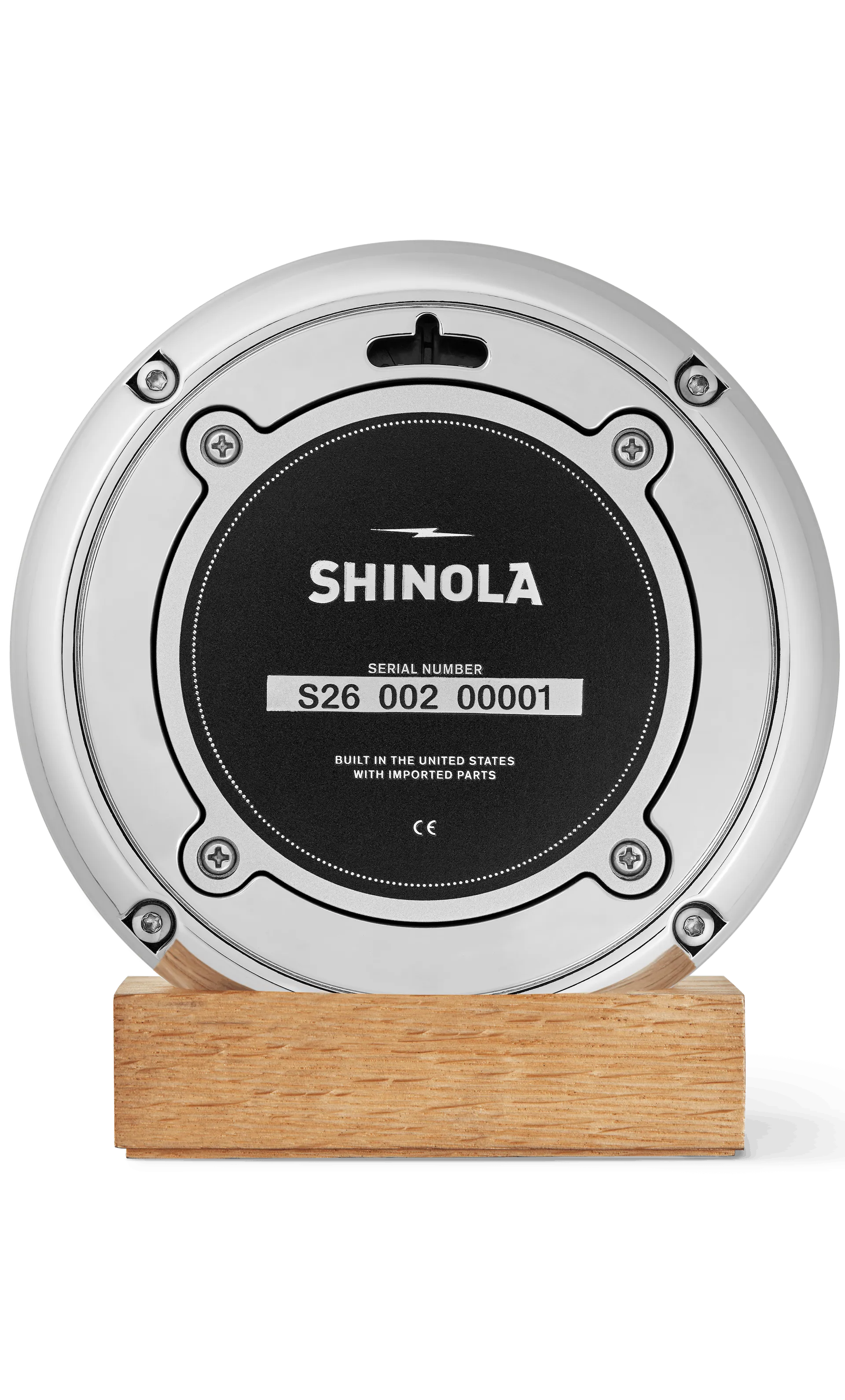 Shinola RunWell 6" Desk Clock