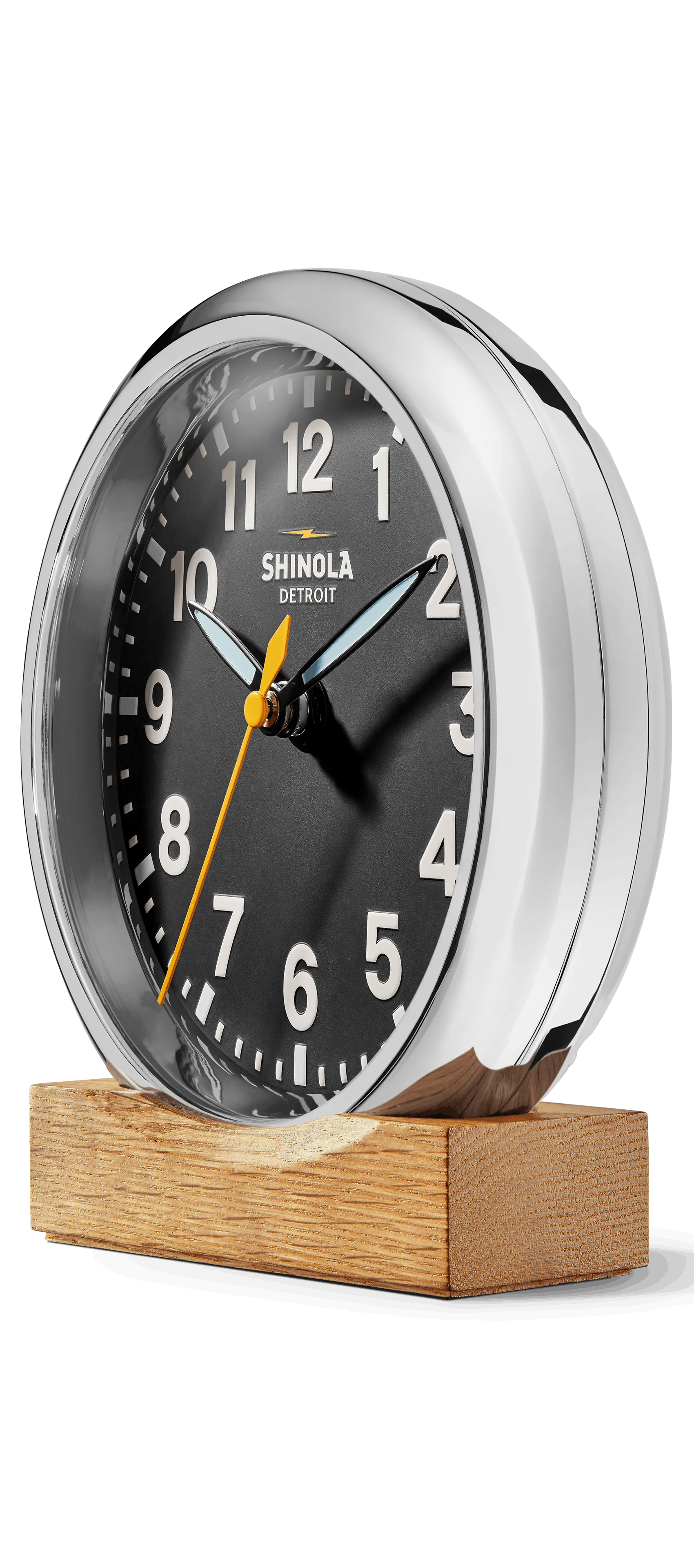 Shinola RunWell 6" Desk Clock