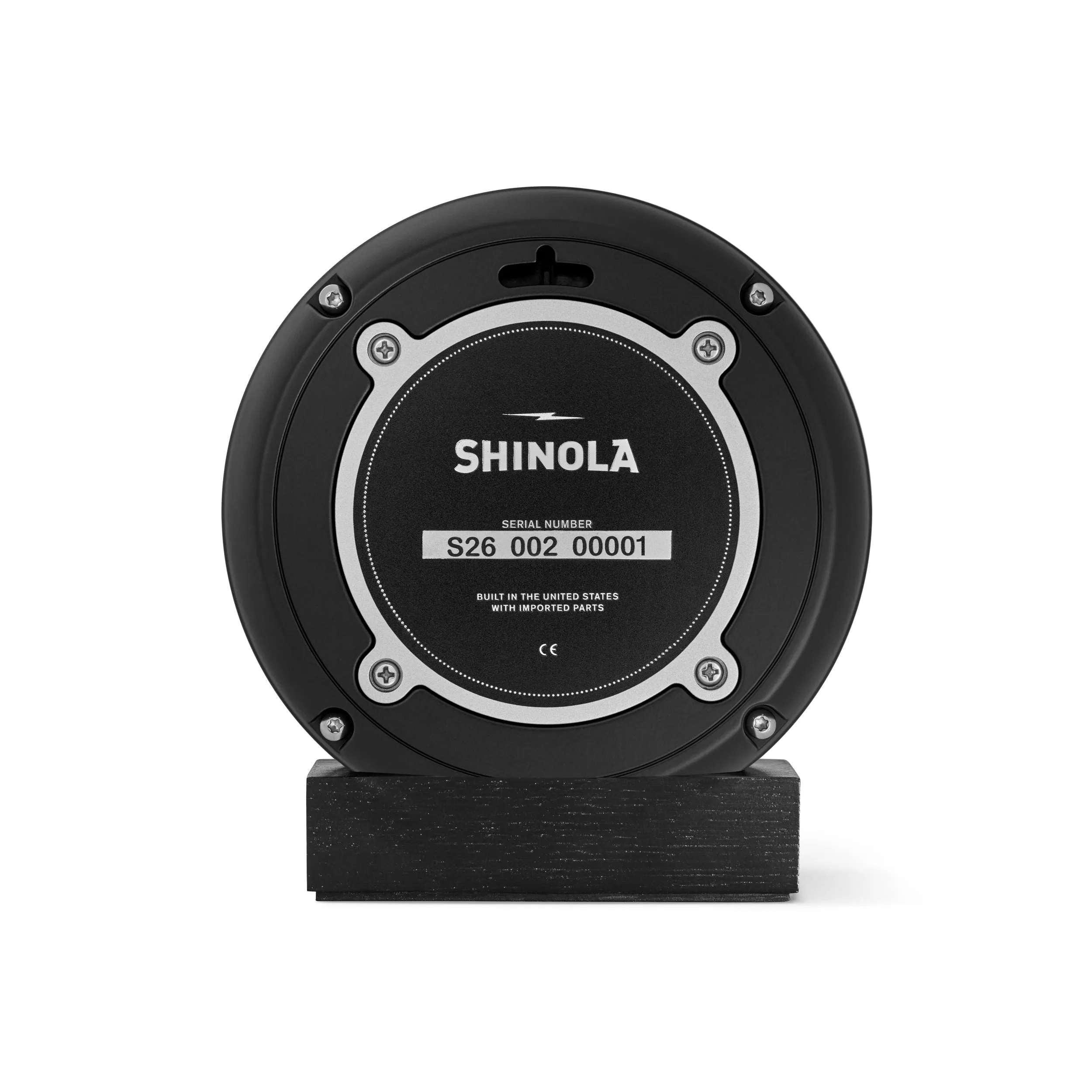 Shinola RunWell 6" Desk Clock