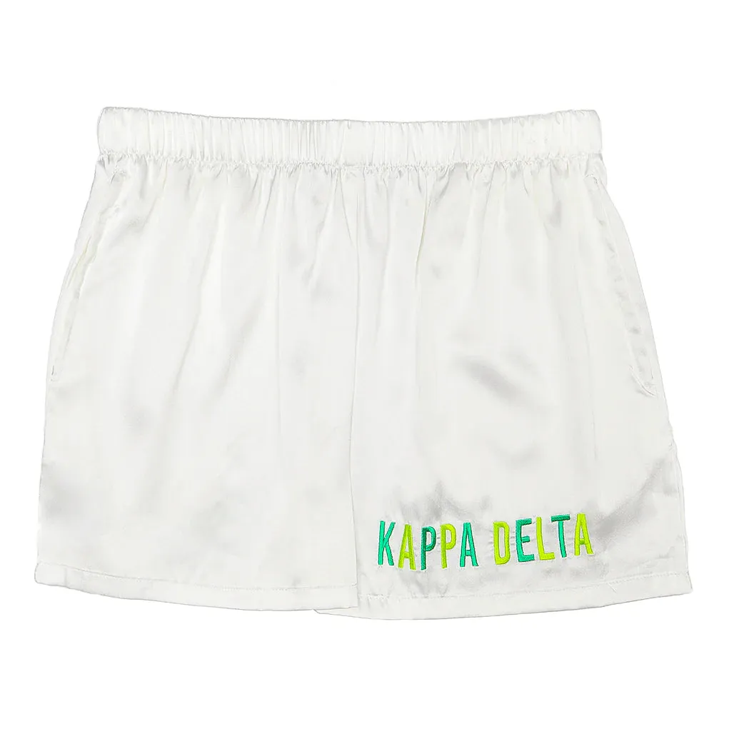 Sorority Satin PJ Shorts