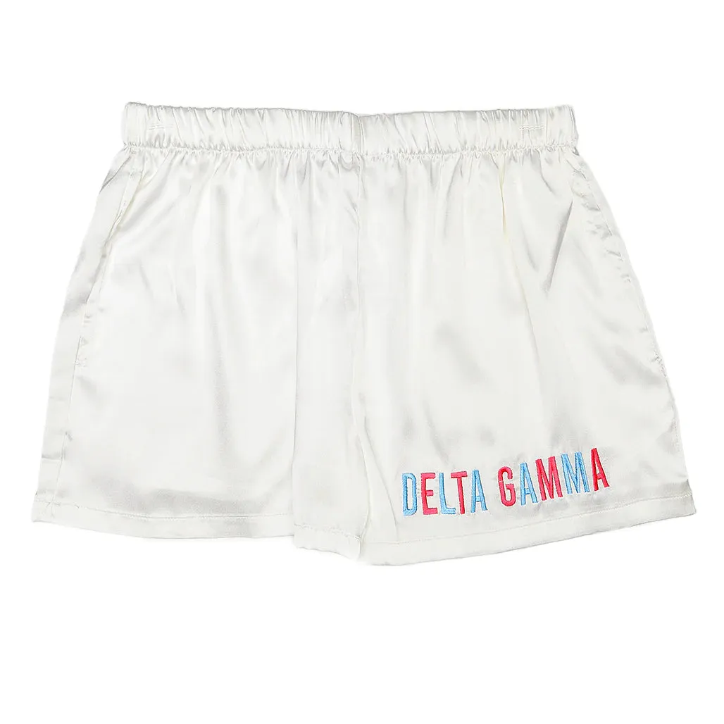 Sorority Satin PJ Shorts