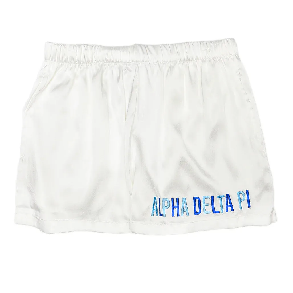 Sorority Satin PJ Shorts