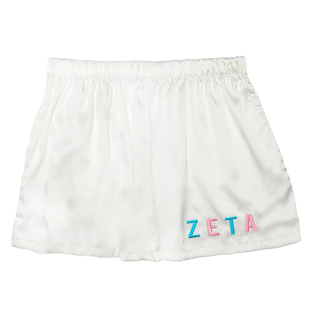 Sorority Satin PJ Shorts