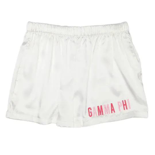 Sorority Satin PJ Shorts