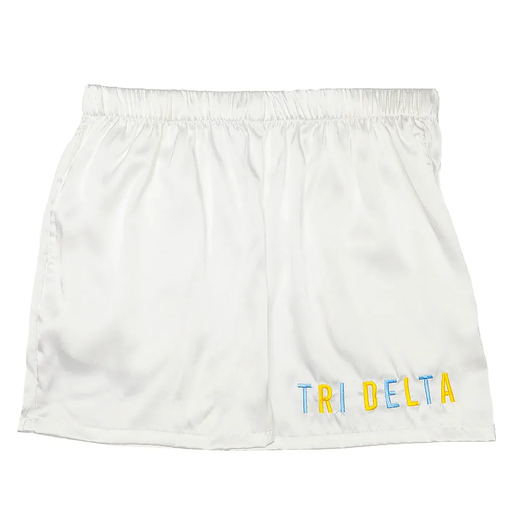 Sorority Satin PJ Shorts