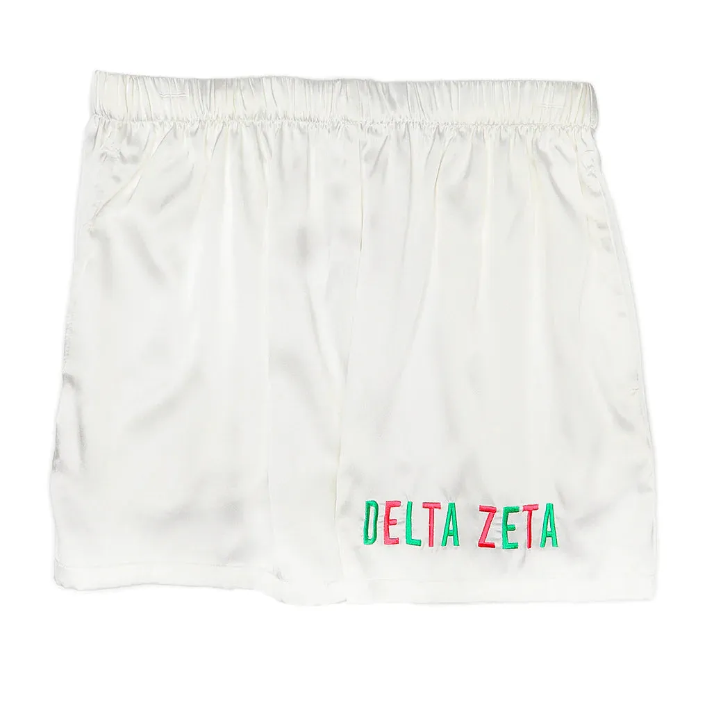 Sorority Satin PJ Shorts