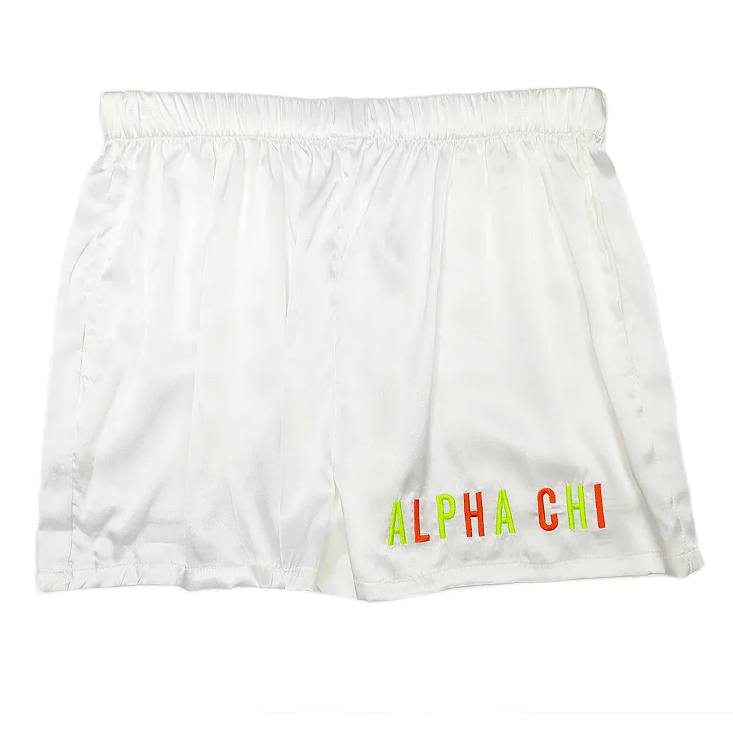 Sorority Satin PJ Shorts