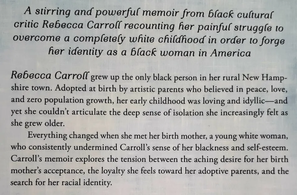 SURVIVING THE WHITE GAZE - Rebecca Carroll