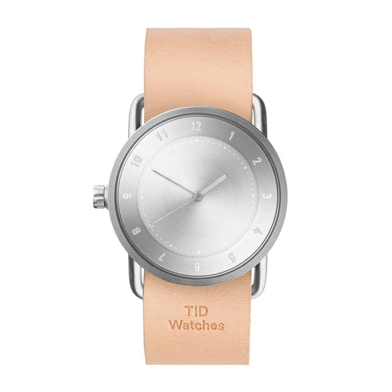 TID No.2 36mm Steel Dial / Natural Leather Strap