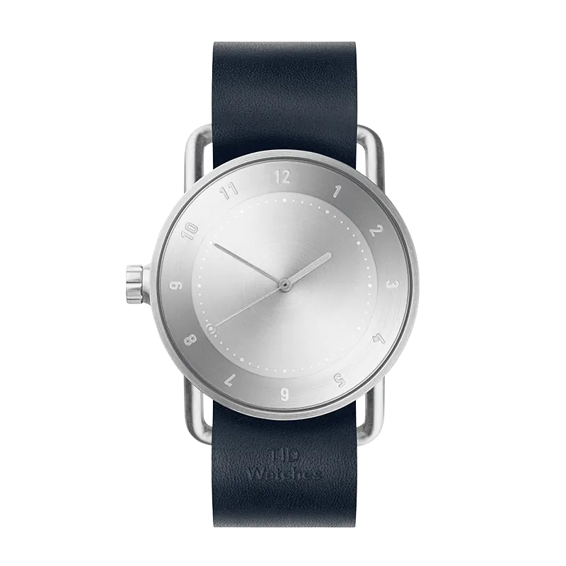 TID No.2 40mm Steel Dial / Navy Leather Strap