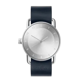 TID No.2 40mm Steel Dial / Navy Leather Strap