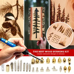 Trace & Carve Wood Burning Pen (28 pcs set)