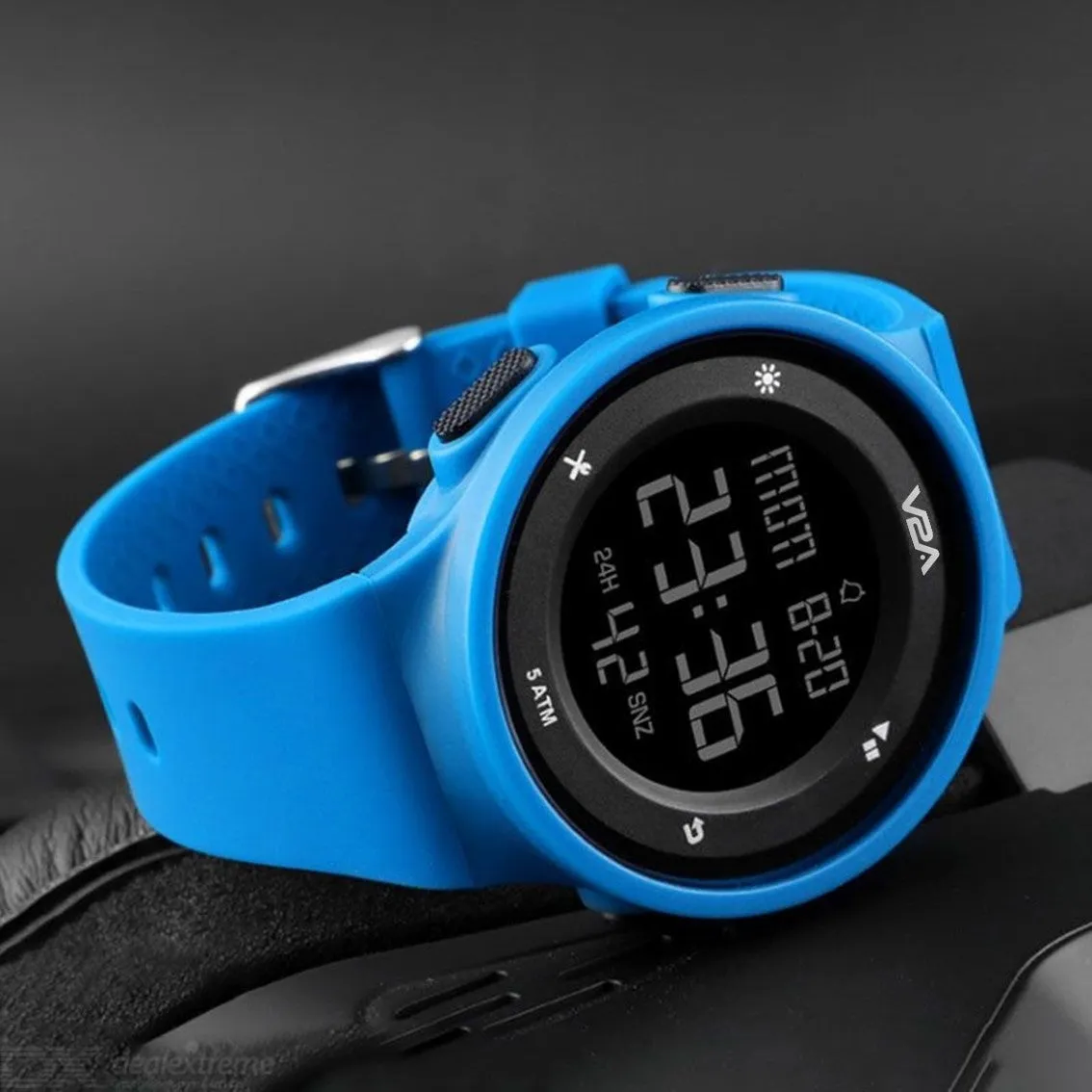 V2A Active Digital Sports Watch with Backlight Alarm Stopwatch for Women and Girls