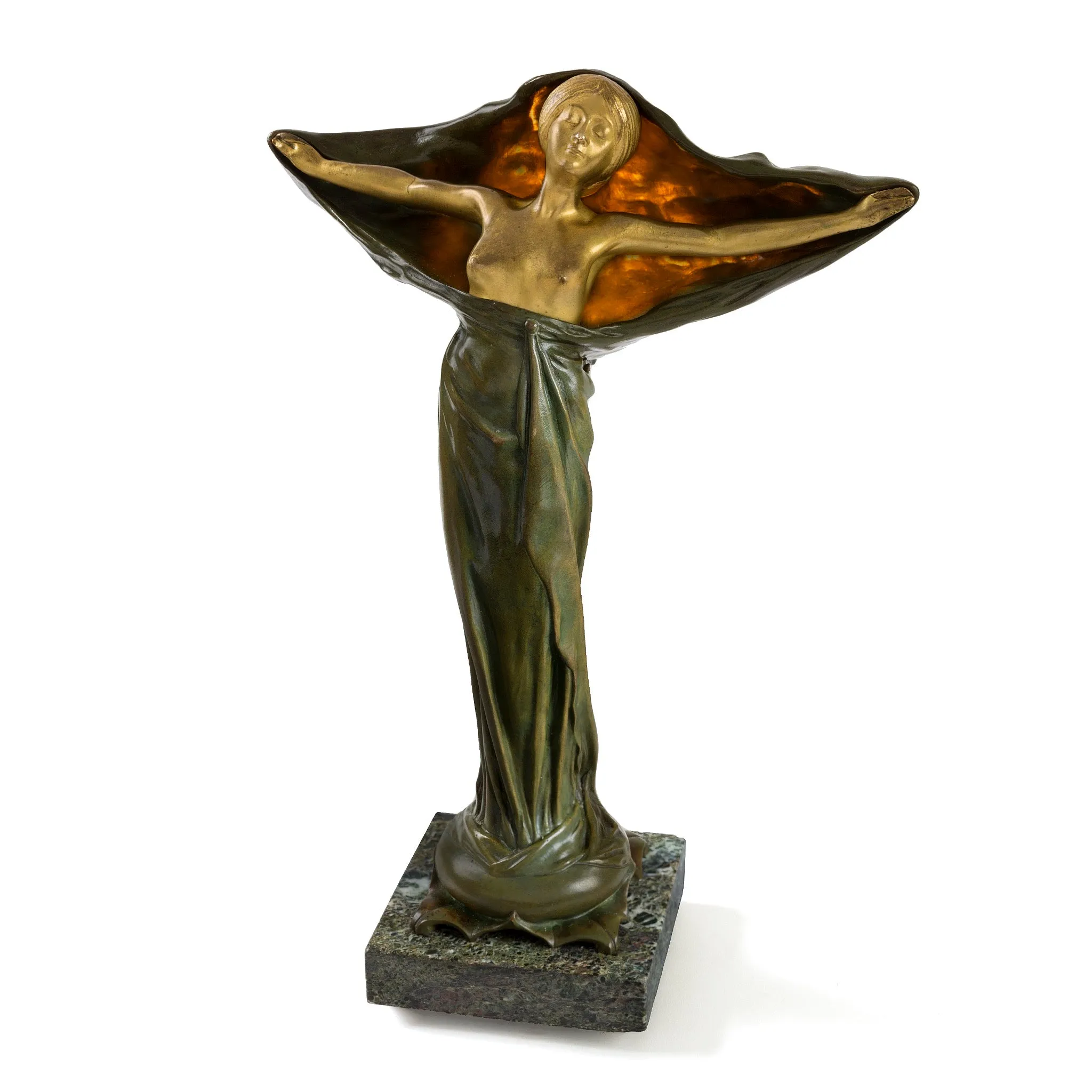 Victor Sabatier "Lit from Within" Illuminated Bronze Sculpture