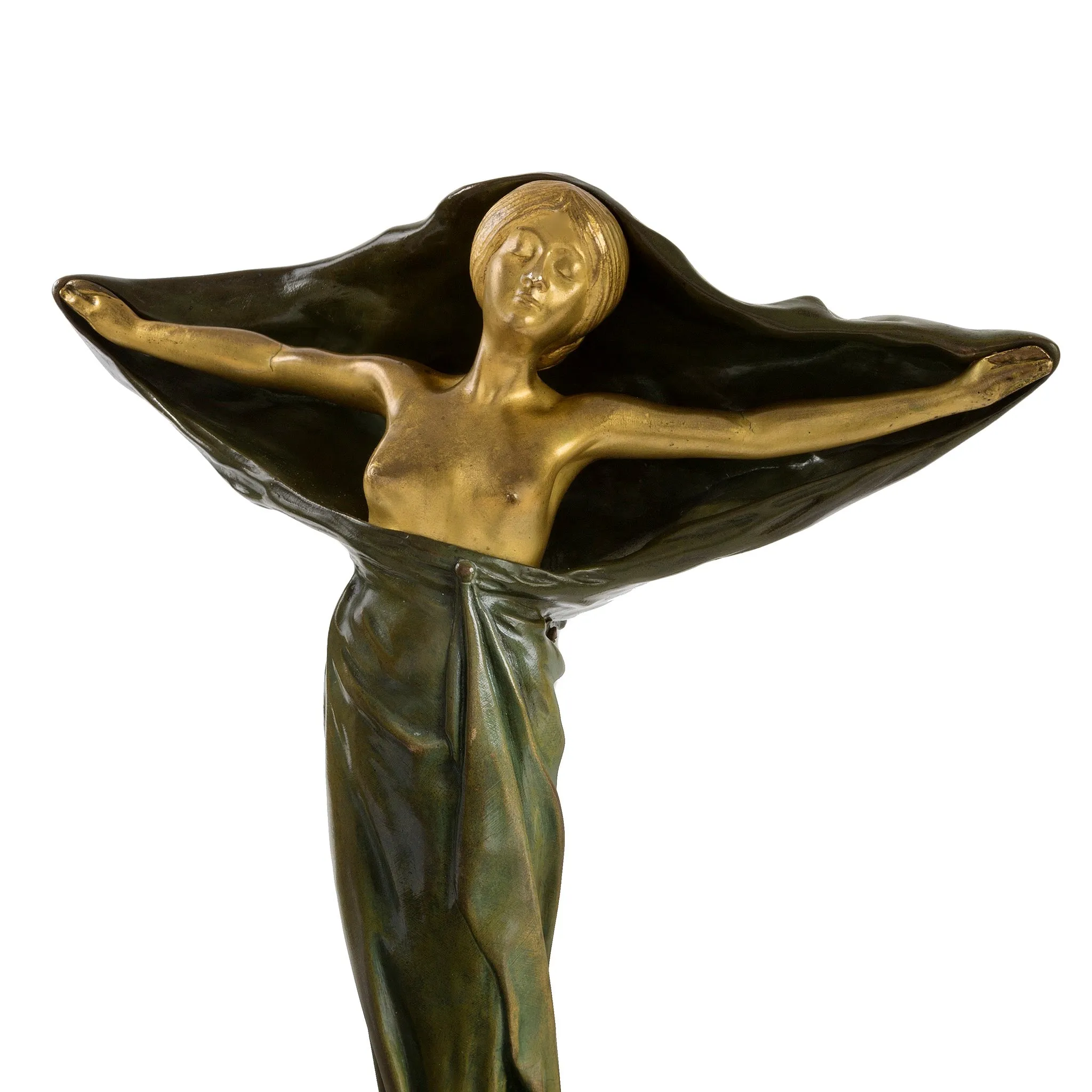 Victor Sabatier "Lit from Within" Illuminated Bronze Sculpture