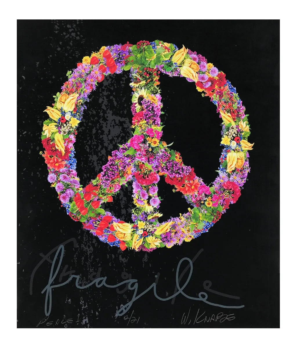 Walter Knabe Artwork Peace 1 Limited Edition Mixed Media