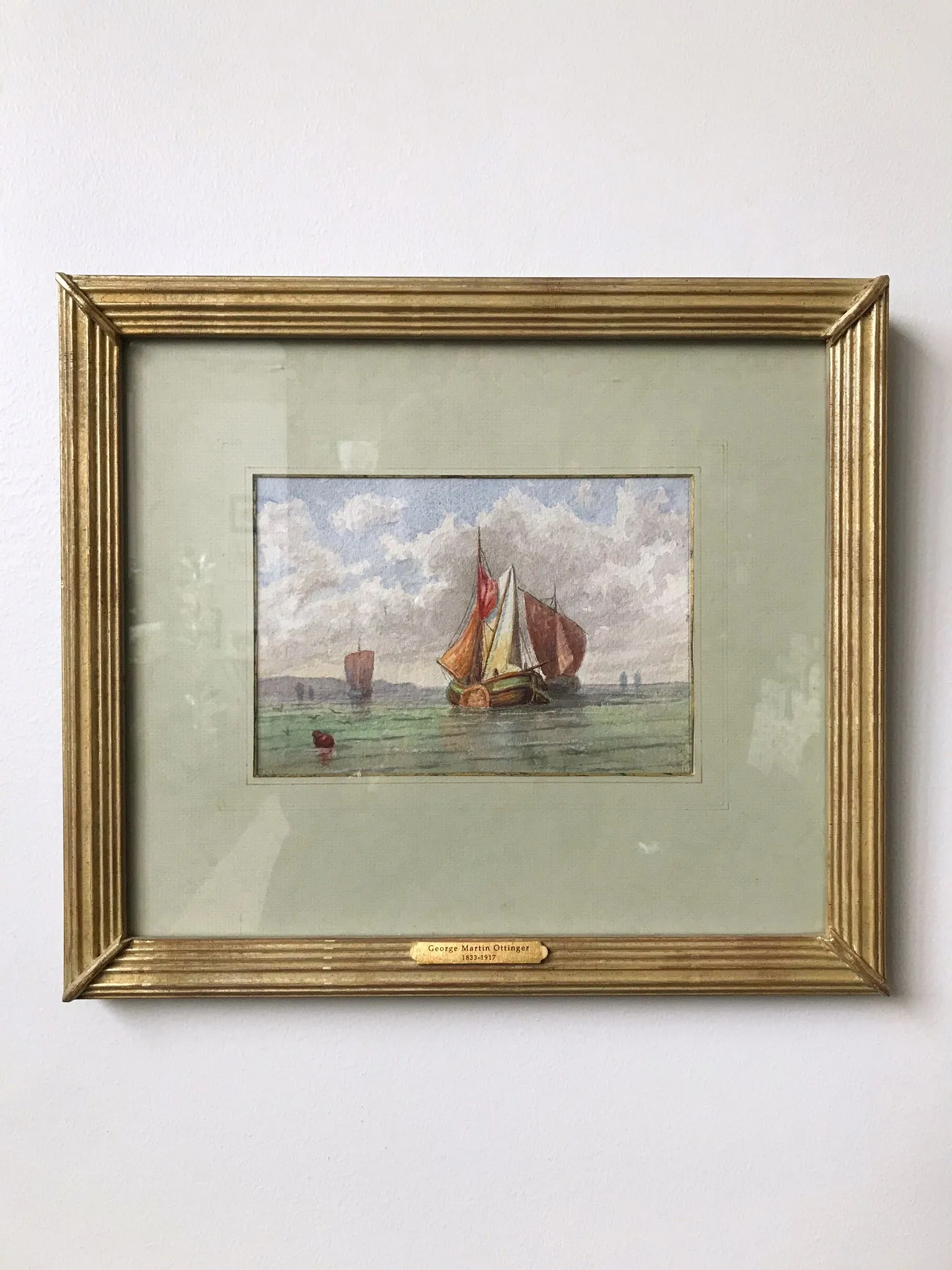 Watercolor Ships by George M. Ottinger