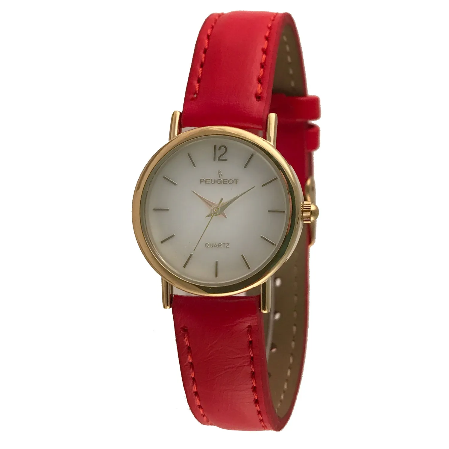 Women's Classic 24mm Red Watch With Easy to Read Numerals