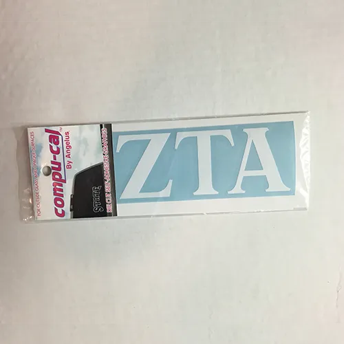 Zeta Tau Alpha Car Decal